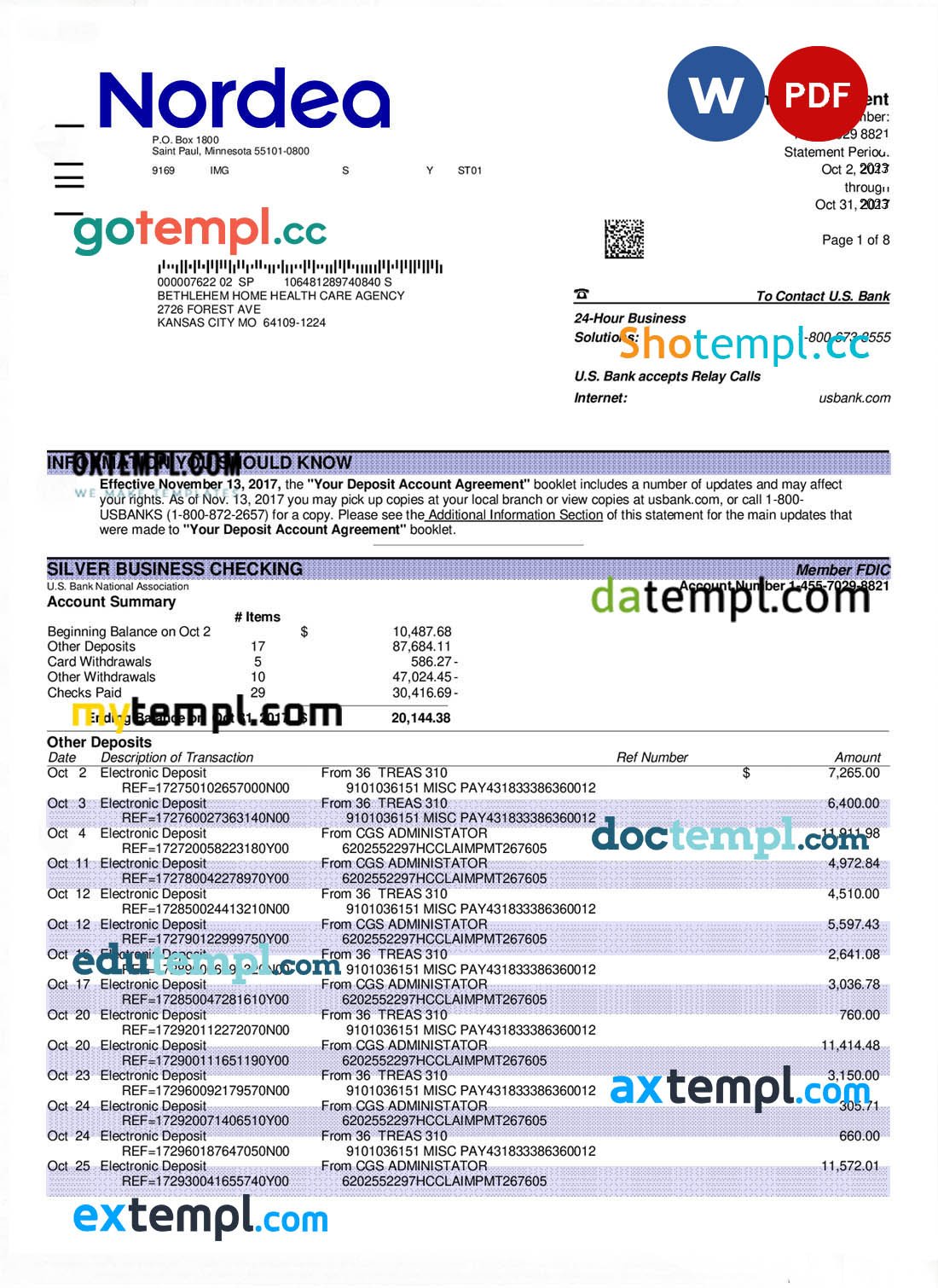 Australia utility bill 35 templates in one record – with discount price