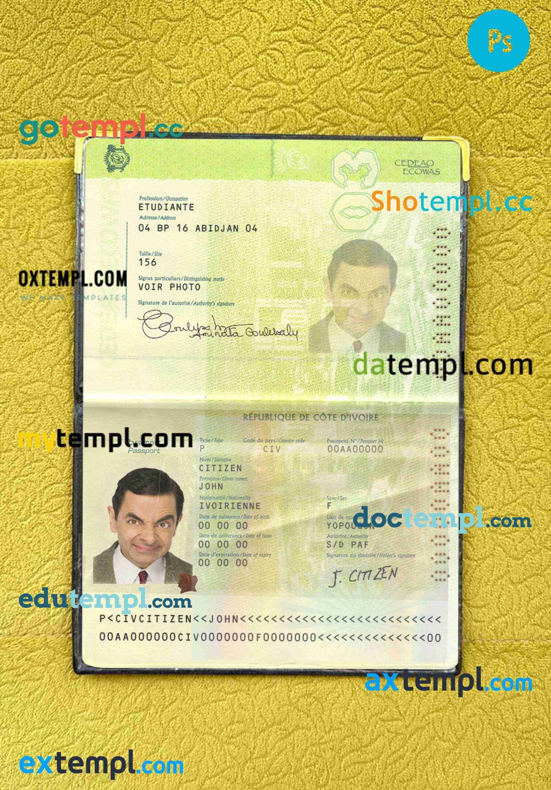 USA Virginia driving license PSD files, scan look and photographed image, 2 in 1 (front)