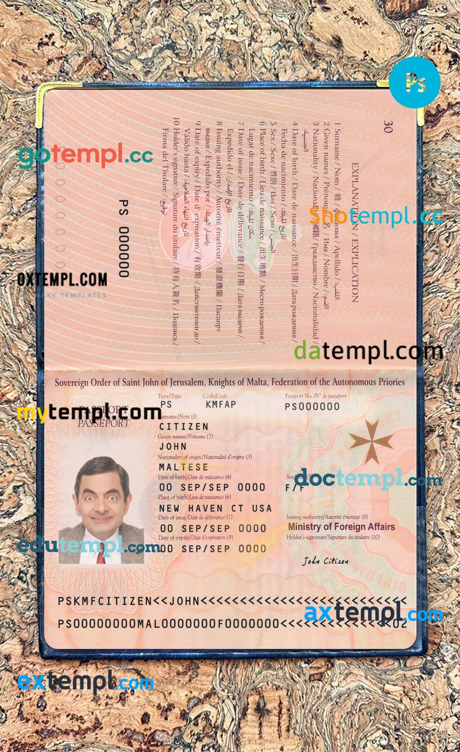 India Aadhaar PVC Card PSD template, completely editable