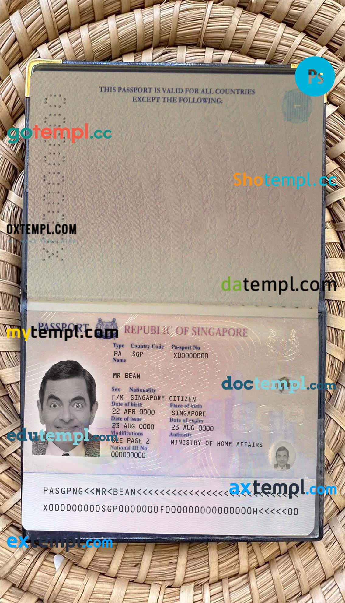 Bangaldesh driving license editable PSD files, scan look and photo-realistic look, 2 in 1 (version 3)