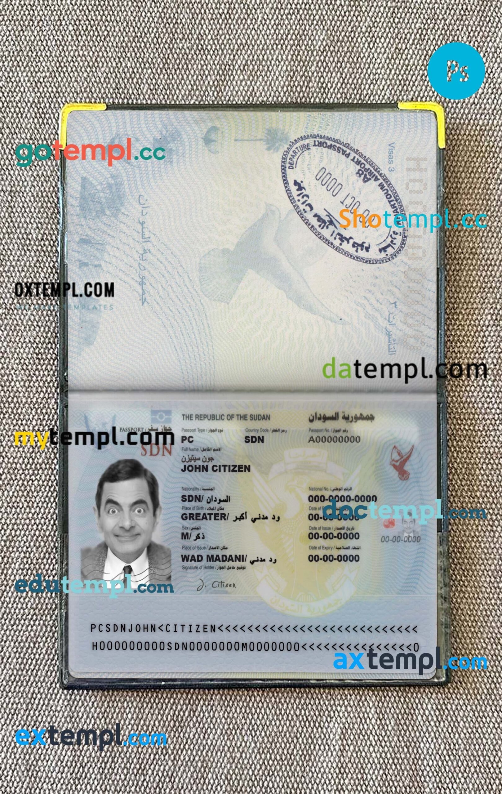 Kenya ID template in PSD format, fully editable
