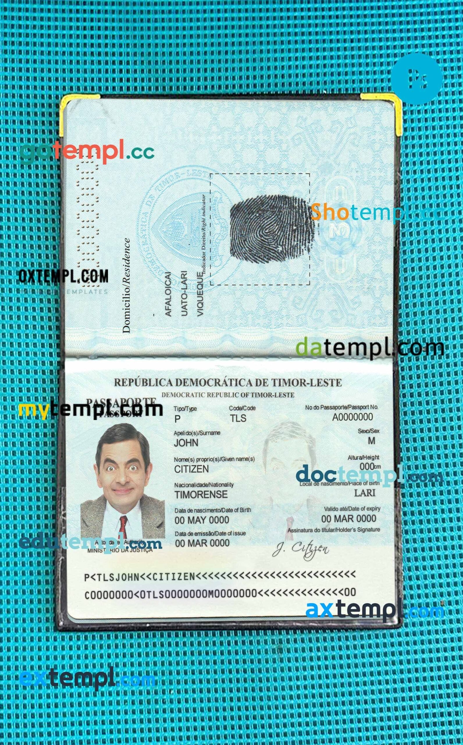 France passport psd files, editable scan and snapshot sample, 2 in 1