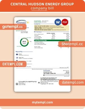 Switzerland Yumpu invoice Word and PDF template, fully editable