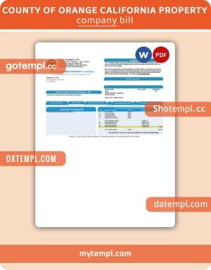 USA Walmart invoice Word and PDF template