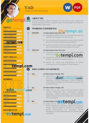 Ethiopia Commercial Bank statement easy to fill template in Excel and PDF format