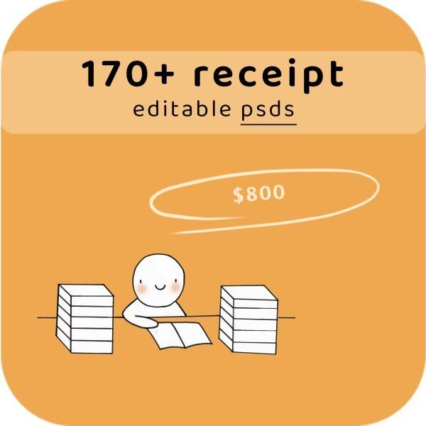 all 170+ receipt psds in one archive with takeaway price