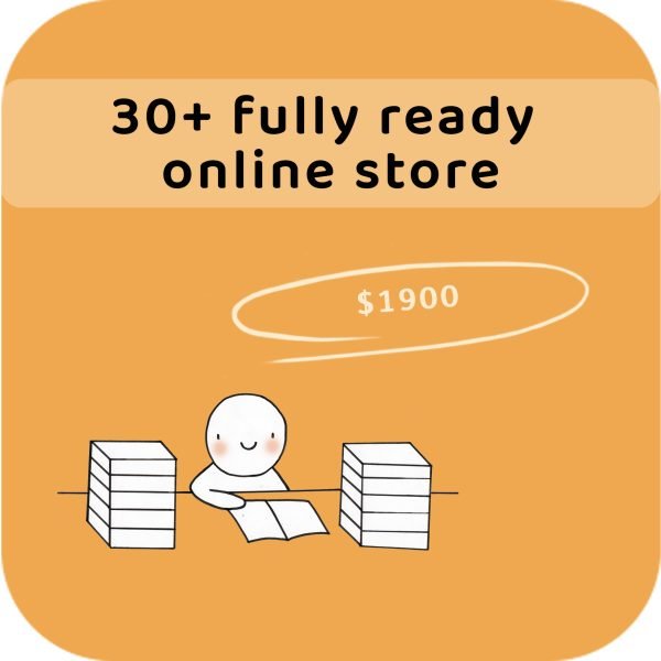 all 30+ fully ready online store WooCommerce, Shopify hosted and products uploaded