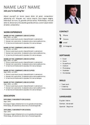 green stylish resume Word and PDF download template