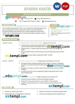 free internship contract agreement template, Word and PDF format