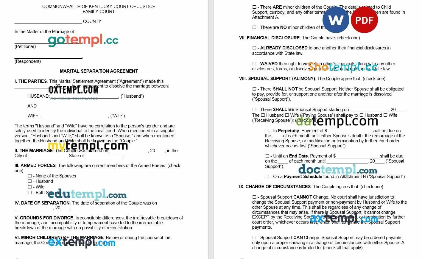 free production company contract template, Word and PDF format