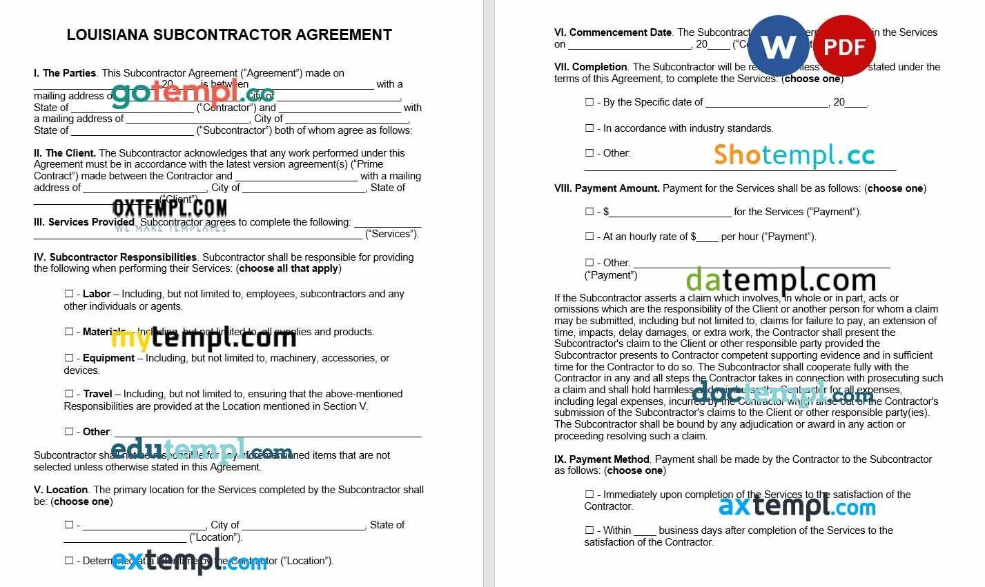 Colombia BBVA bank statement template in Word and PDF format