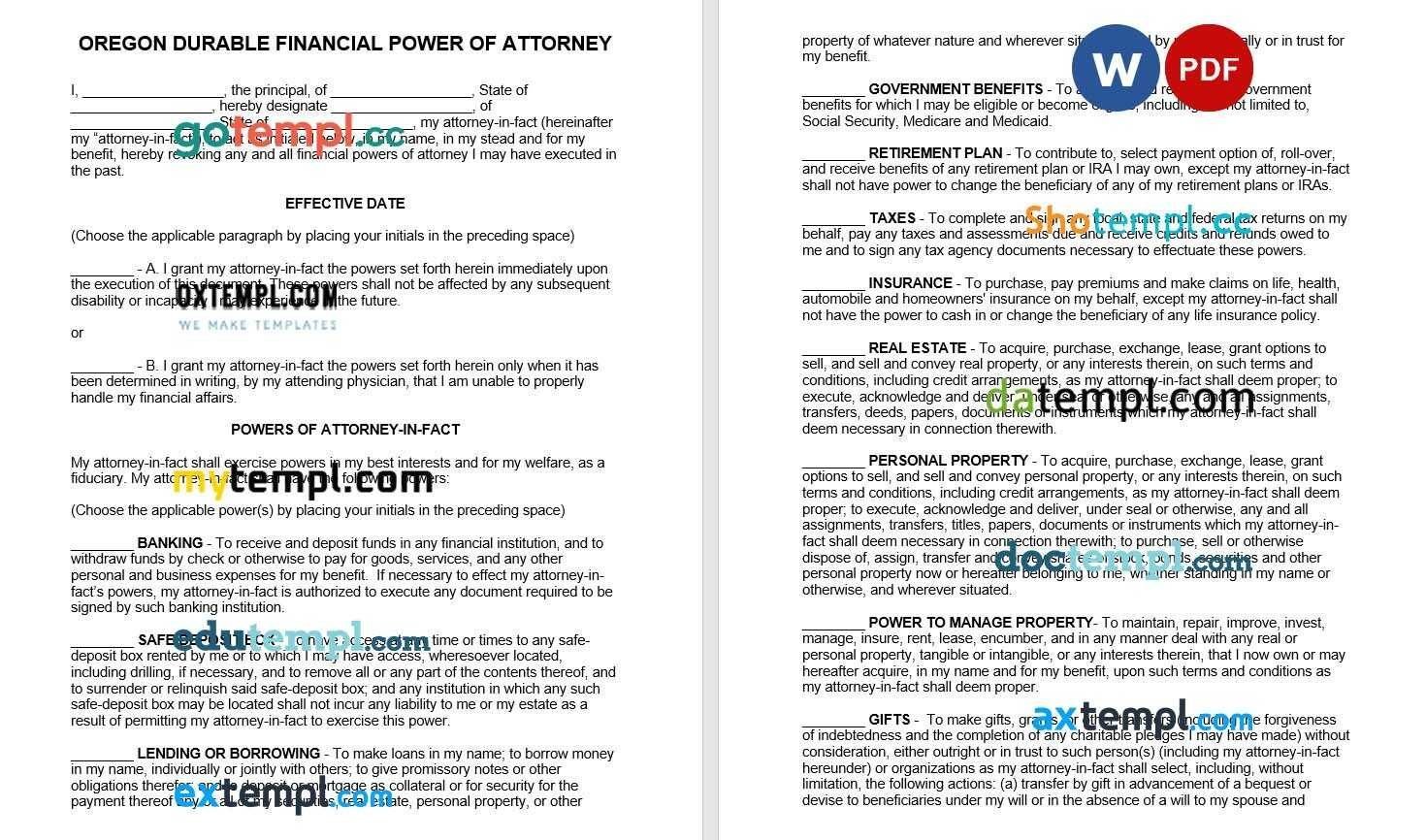 New Hampshire Real Estate Power of Attorney Form example, fully editable