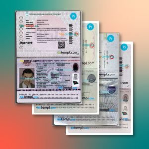 Bangladesh passport 4 templates in one record – with discount price