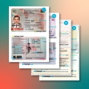 Belarus identity document 4 templates in one collection – with price cut