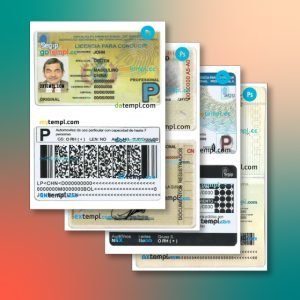 Bolivia identity document 4 templates in one record – with discount price