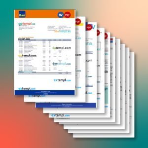 Brazil bank statement 8 templates in one record – with discount price