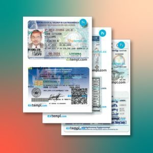 El Salvador identity document 3 templates in one catalogue – with lower price