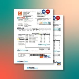 Ghana utility bill 2 templates in one collection – with price cut