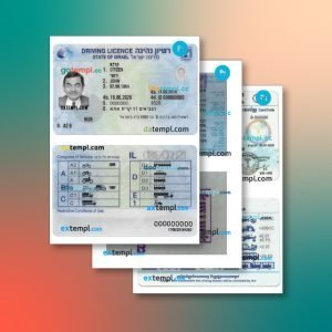 Israel identity document 3 templates in one record – with discount price