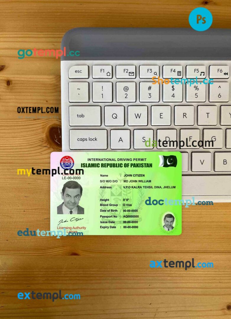Vietnam ID template in PSD format, fully editable
