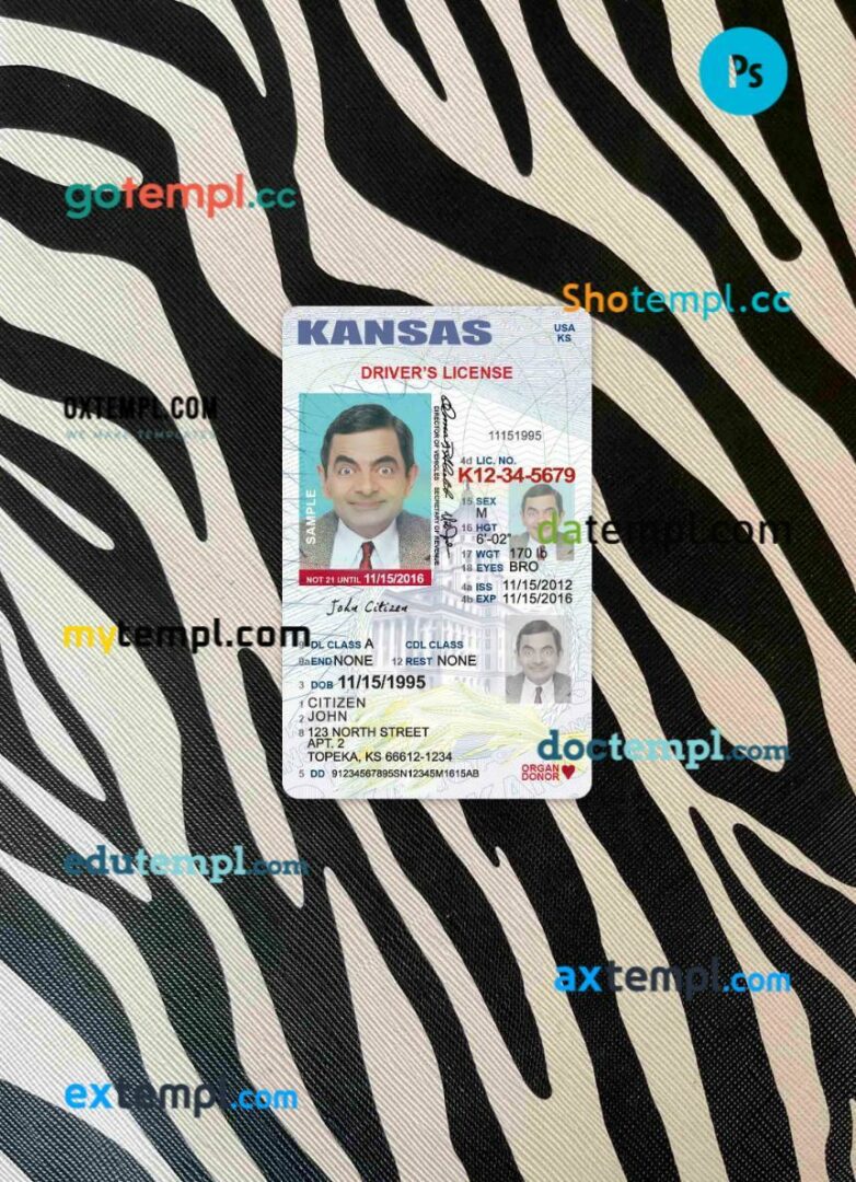 Nepal smart driving license PSD files, scan look and photographed image, 2 in 1
