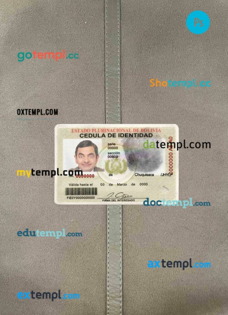 Jamaica identity document 2 templates in one archive – with takeaway price