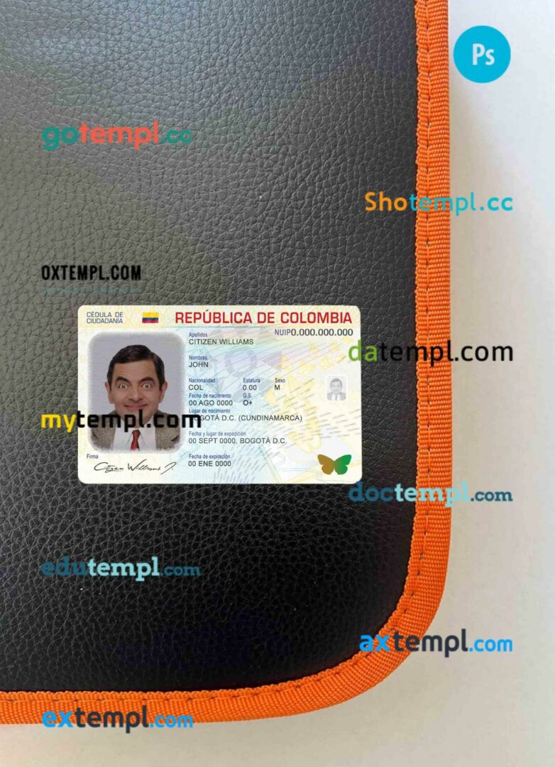 Congo passport PSDs, editable scan and photograghed picture template (2014-present), 2 in 1