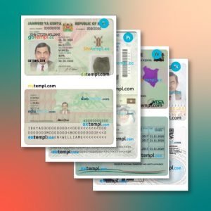Finland identity document 3 templates in one file – with a sale price