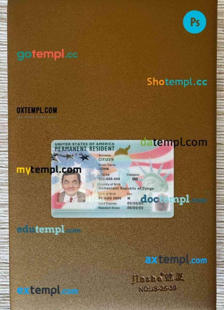 Germany ID card editable PSDs, scan and photo-realistic snapshot, 2 in 1 (2010-2020)