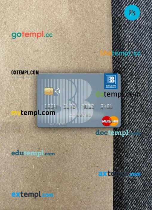 Georgia Basis Bank mastercard PSD scan and photo taken image, 2 in 1