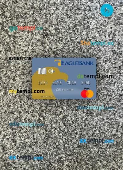 Nauru Eagle Bank Inc mastercard PSD scan and photo taken image, 2 in 1