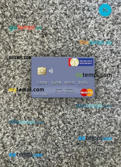 Nepal Rastriya Banijya Bank (RBB) mastercard PSD scan and photo taken image, 2 in 1