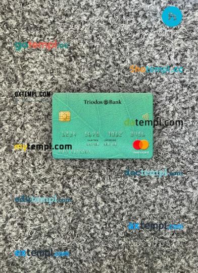 Netherlands Triodos Bank mastercard PSD scan and photo taken image, 2 in 1