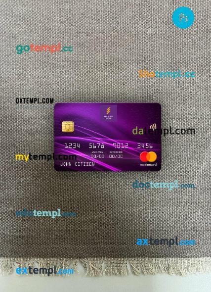 Nigeria Polaris Bank mastercard PSD scan and photo taken image, 2 in 1