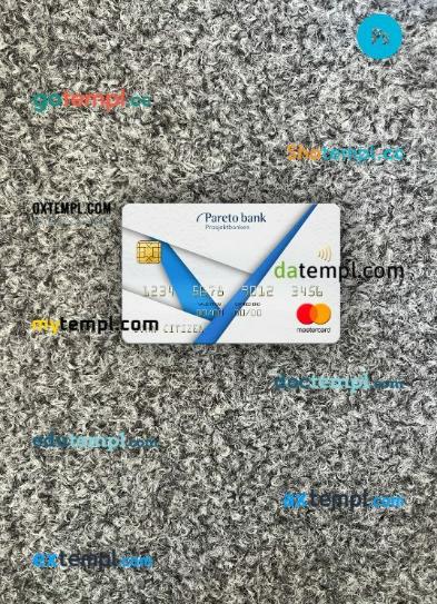 Norway Pareto bank mastercard PSD scan and photo taken image, 2 in 1