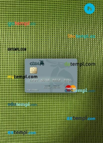 Palau ADB Bank mastercard PSD scan and photo taken image, 2 in 1