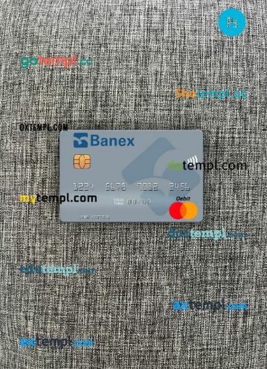 Peru Banco Banex mastercard PSD scan and photo taken image, 2 in 1