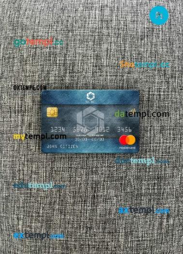 Philippines Rizal Commercial Banking Corporation (RCBC) mastercard PSD scan and photo taken image, 2 in 1