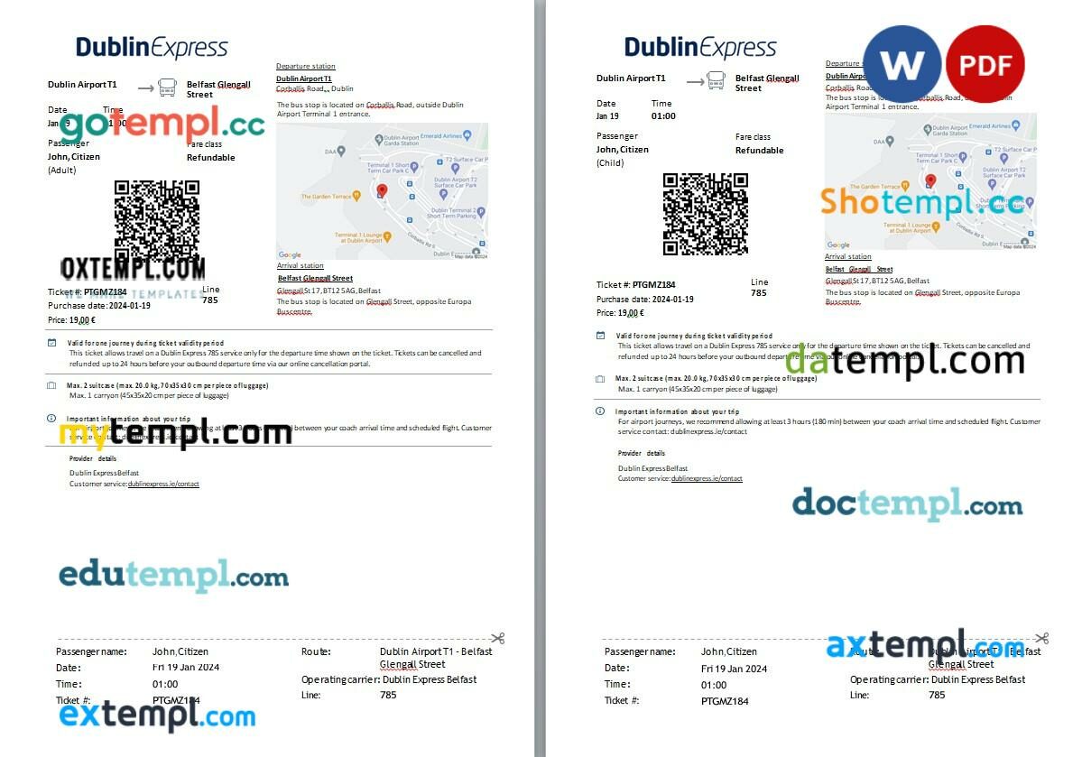 Ospedale Papa Giovanni XXIII medical certificate template in Word and PDF formats