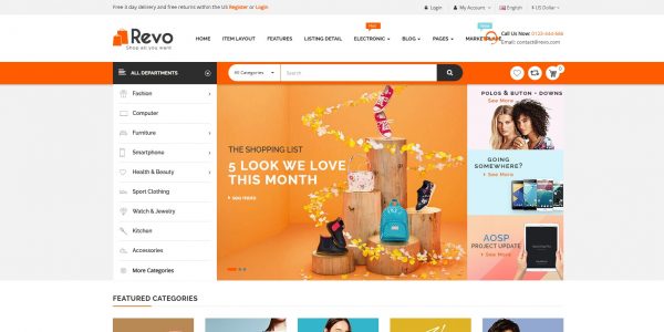 Revo OpenCart theme – latest version with free installation