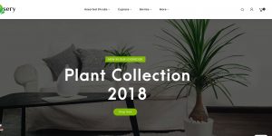 Nursery Plant OpenCart theme: latest version and free installation included