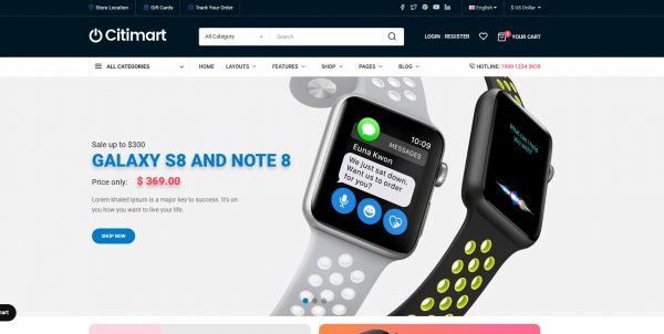 CitiMart OpenCart theme: buy the latest version and get free installation