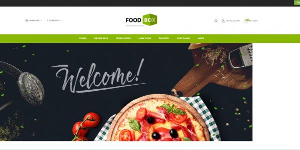 Food Box OpenCart theme: purchase the latest version with free installation