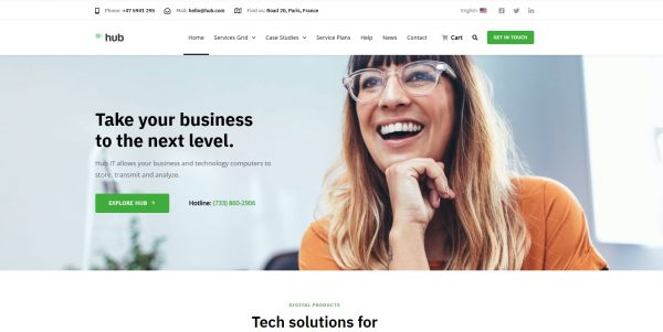 Wordpress Hub licensed theme + installation as a bonus