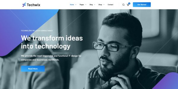 Techwix WordPress original theme, newest version + complimentary installation bonus