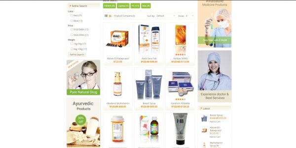 Medicine OpenCart theme: latest version and free installation included - Image 2