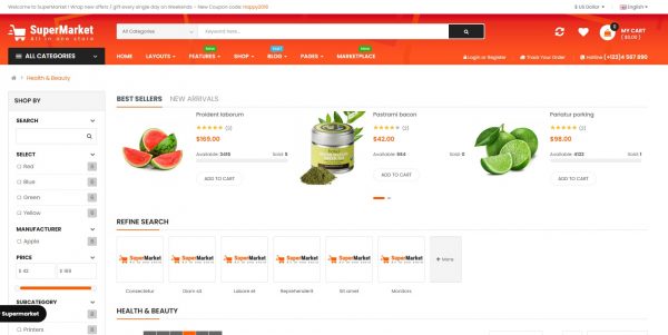 SuperMarket OpenCart theme: latest version and free installation included - Image 2