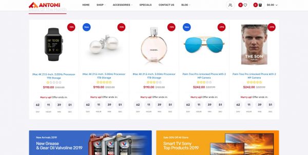 Antomi OpenCart theme: buy the latest version and get free installation - Image 2