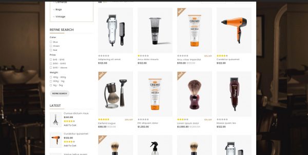 Shaver OpenCart theme: purchase the latest version with free installation - Image 2