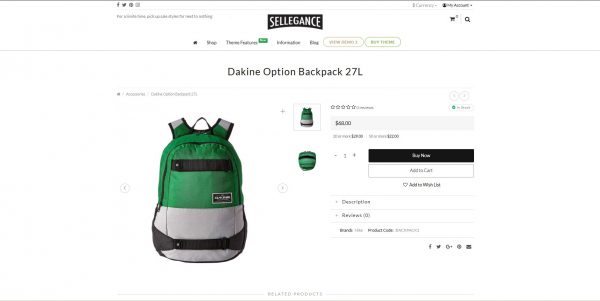 Sellegance OpenCart theme – latest version with free installation